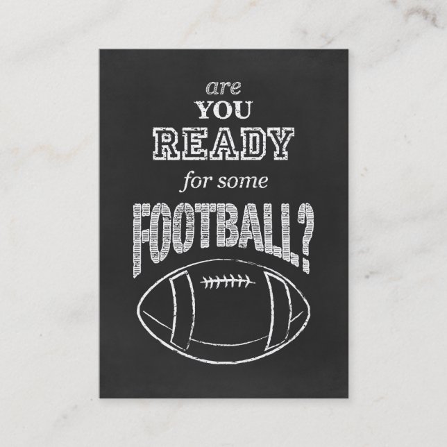 Carte De Visite es-tu prêt pour du football ? (Devant)