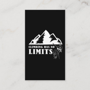 Carte De Visite Escalade Rock Mountain sans limite Randonnée Cara