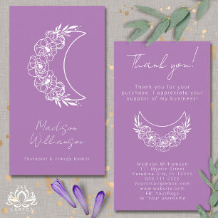 Carte De Visite Esoteric Psychic moderne Photo Merci client