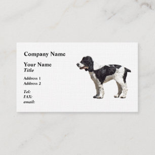 Carte De Visite Espagnol noir et blanc