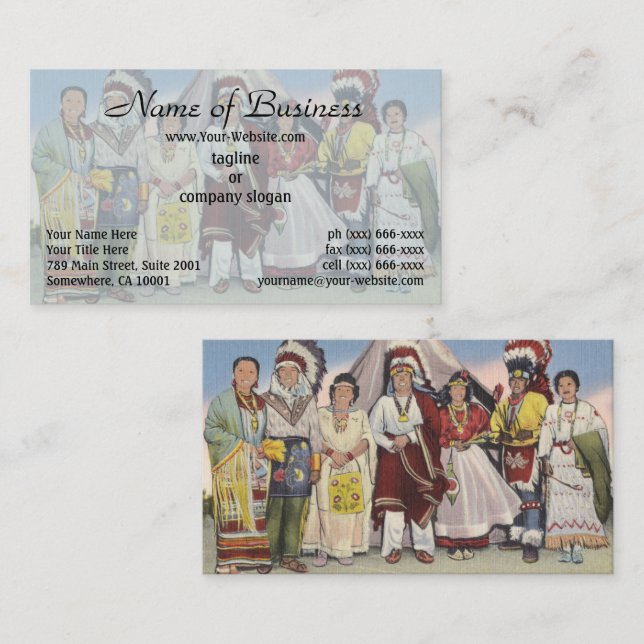 Carte De Visite Esprit des plaines de l'Ouest (Devant / Derrière)