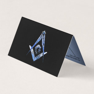 Carte De Visite Esprit maçonnique (bleu)