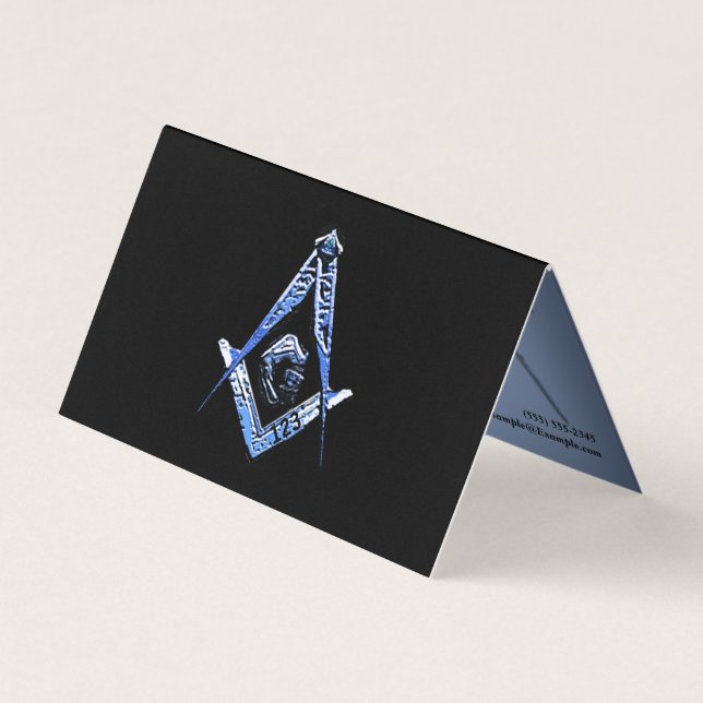 Carte De Visite Esprit maçonnique (bleu) (Devant)