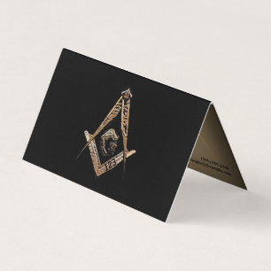 Carte De Visite Esprit maçonnique (Golden)