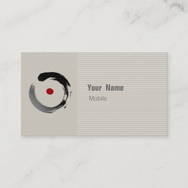 Carte De Visite Esquisse zen (Devant)