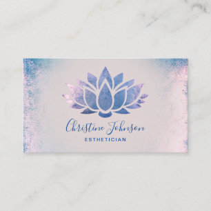 Carte De Visite esthéticien de lotus bleu