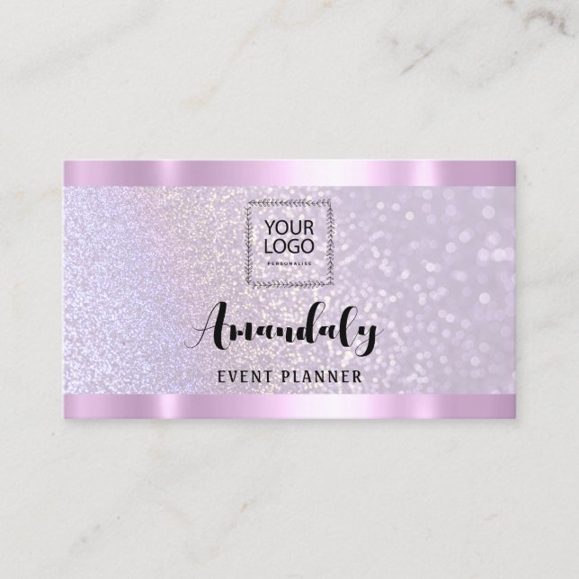 Carte De Visite Esthétique Lash Nails Cheveux Code QR Logo rose (Devant)