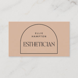 Carte De Visite Esthétique minimaliste Blush Arch Beauté Cosmétiqu
