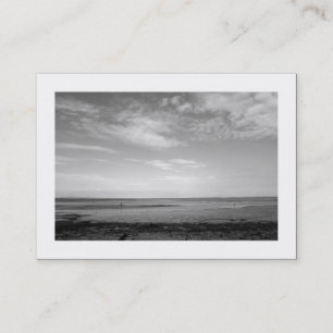 Carte De Visite Estuaire de Severn à Penarth B&W (bordé)