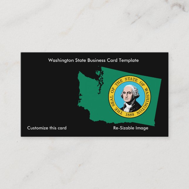 Carte De Visite État de Washington (Devant)