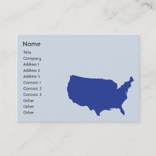 Carte De Visite États-Unis d'Amérique - Chubby