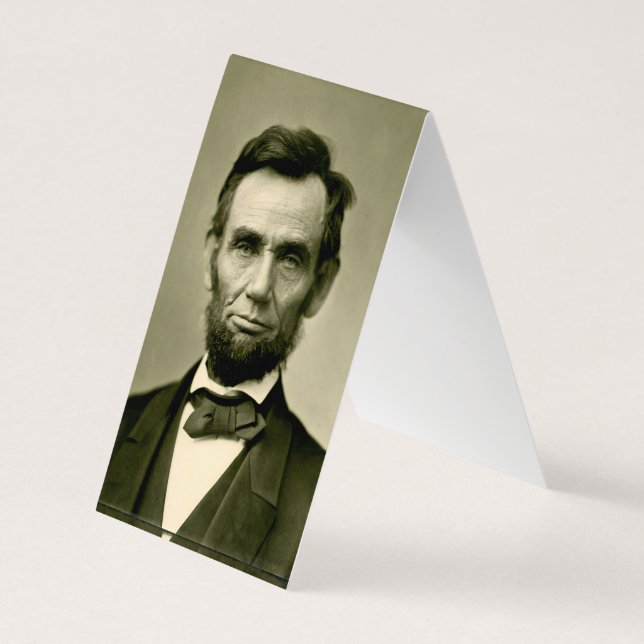 Carte De Visite Etats-Unis d'Amérique : le président Abraham Linco (Dos)