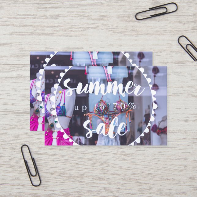 Carte De Visite Été 2021 (70% GRATUIT) 💯 (Devant/Arrière en situation)