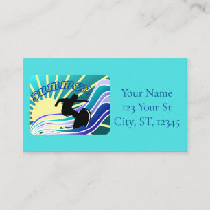 Carte De Visite Été Surf Fun Thunder_Cove