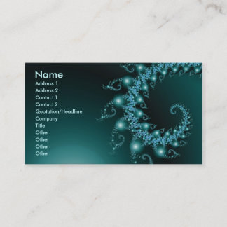 Carte De Visite Étincelle 3 Abstraite Fractal Fine Art