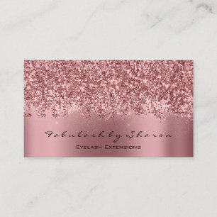 Carte De Visite Étincelle de rose de parties scintillantes de