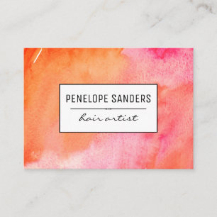 Carte De Visite Etiqueta / Couleur d'eau expressive