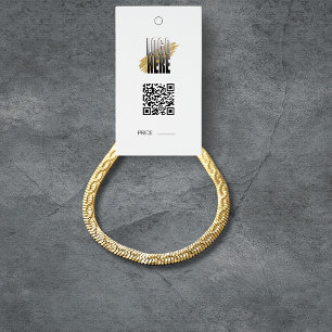 Carte De Visite Étiquette de prix de présentoir de bracelet modern