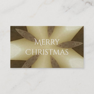 Carte De Visite Etoile Brown blanc rustique couleur design