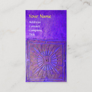 CARTE DE VISITE ÉTOILE DE MATIN, MONOGRAMME