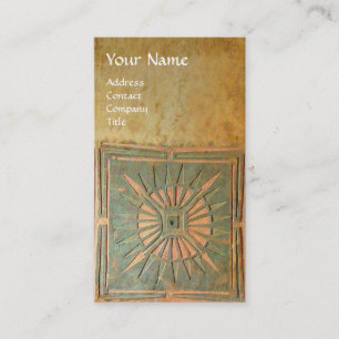 CARTE DE VISITE ÉTOILE DE MATIN, MONOGRAMME