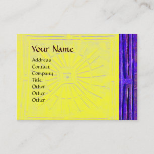 CARTE DE VISITE ÉTOILE DE MATIN, MONOGRAMME