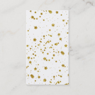 Carte De Visite Étoile d'or Faux Foil Sequin Arrière - plan Star