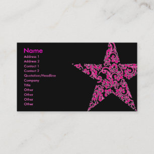 Carte De Visite étoile pourpre