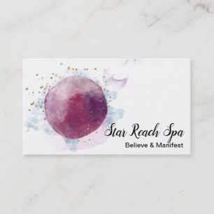 Carte De Visite *~* Étoiles Cosmo Abstraites Aquarelle Ciel Univer