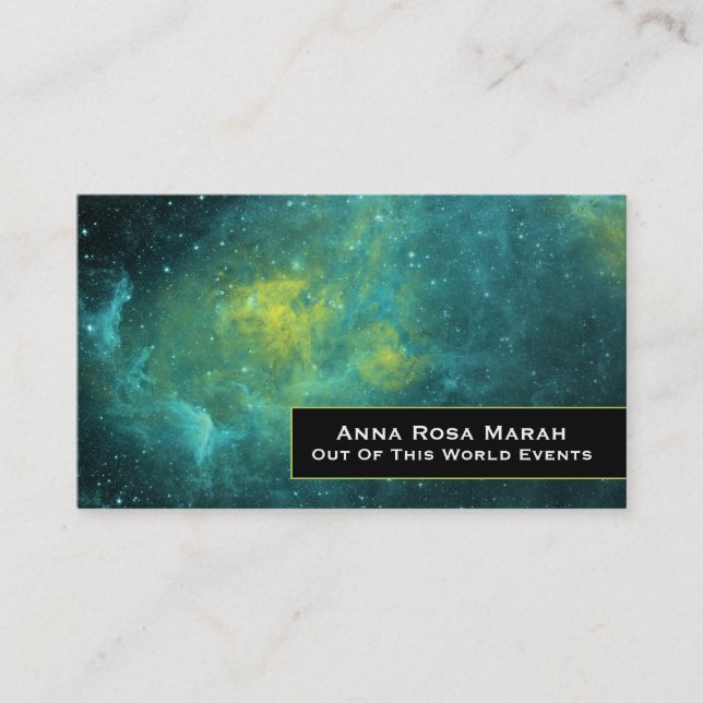 Carte De Visite *~* Étoiles de Galaxie cosmique de la nébula (Devant)
