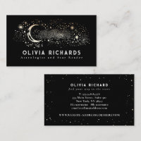 Étoiles de nuit céleste Lune Noir Cosmos Mystique