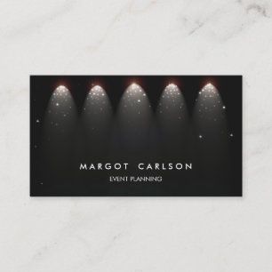 Carte De Visite Étoiles et lumières de l'organisateur d'événements