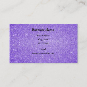 Carte De Visite Étoiles pourpres de parties scintillantes