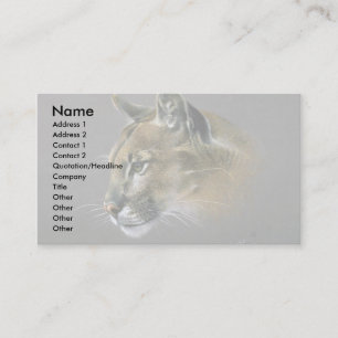 Carte De Visite Étude de puma