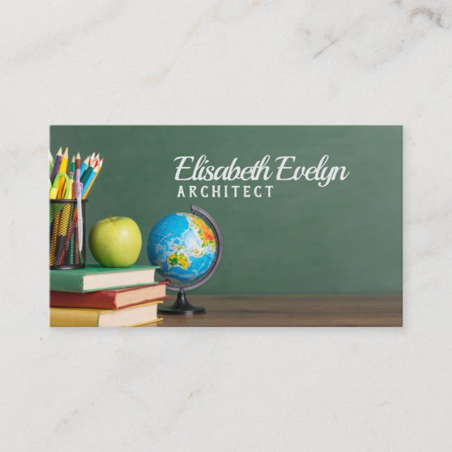 Carte De Visite Études scolaires Célébration vacances étude (Devant)