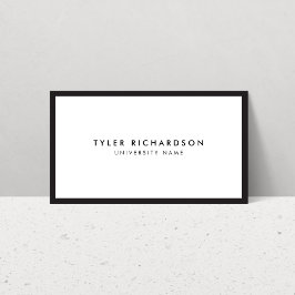 Carte de visite étudiant diplômé classique