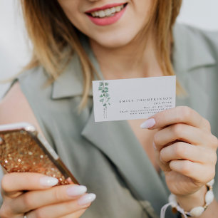 Carte De Visite Eucalyptus moderne Botanique Toute profession