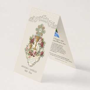 Carte De Visite Eucharistie des funérailles catholiques