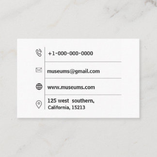 Carte De Visite Euro élégant moderne rayé d'or blanc