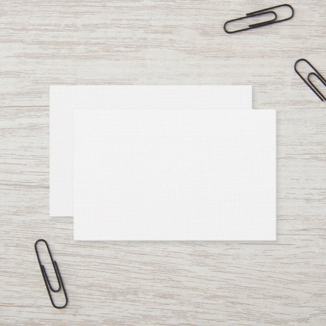 Carte de visite européen Premium Linen (Devant/Arrière en situation)