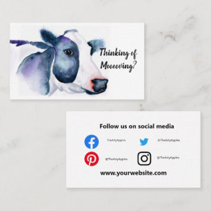 Carte De Visite Évaluation de la production de vaches dans le pays