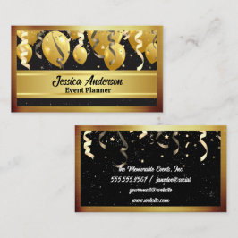 Carte De Visite Événements Balloirs de fête | Confetti | Étoiles