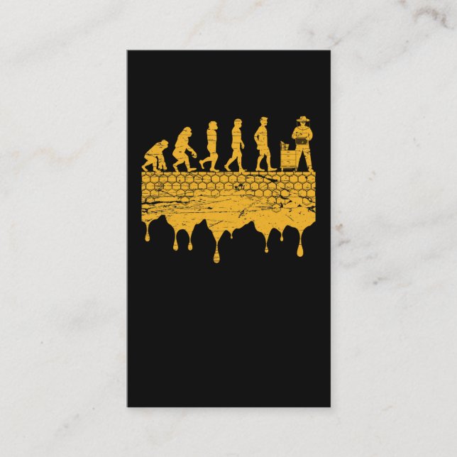 Carte De Visite Evolution de l'apiculteur Hommes Femmes Apiculture (Devant)