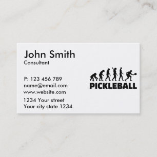 Carte De Visite Évolution du Pickleball