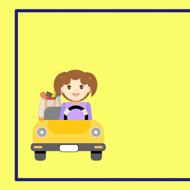 Carte De Visite Examen du Merci du conducteur de livraison de femm (Delivery Driver Business card)