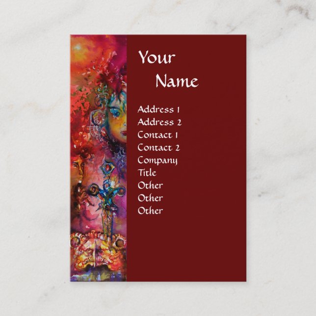 CARTE DE VISITE EXCALIBUR (Devant)