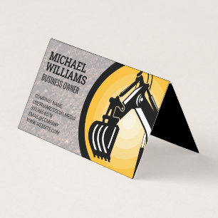 Carte De Visite Excavateur   Logo Earth Mover