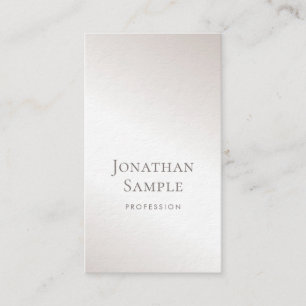 Carte De Visite Excellent Design minimaliste élégant Luxe moderne