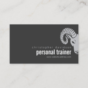 Carte de visite excentré de tête audacieuse