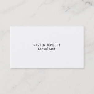 Carte De Visite Exclusif Blancs Plat Attractif